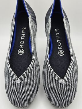 NIB Rothy's Flats In Grey Birdseye Size 7.5